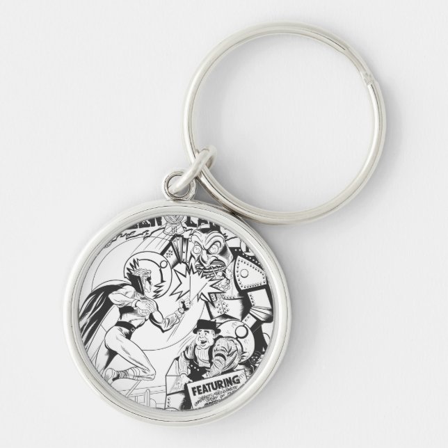 Chaveiro Lanterna Verde vs O Feiticeiro das Dores, Preto e  (Frente)