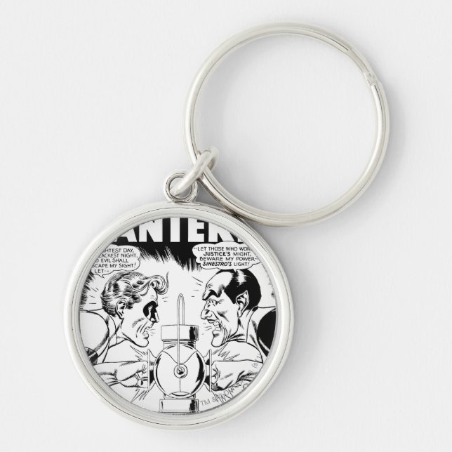 Chaveiro Lanterna Verde vs Sinestro, Preto e Branco (Frente)