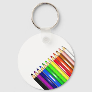 Chaveiro lápis a cores