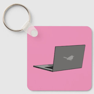 Chaveiro Laptop com a cinza do logotipo Bird