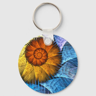 Chaveiro Laranja Amarelo Amarelo Abstrato