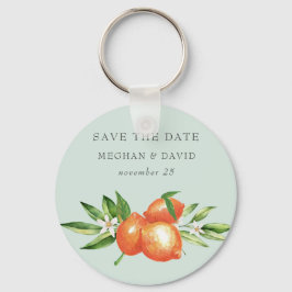 Chaveiro Laranja Blossomo Citrus Botanical Save The Date