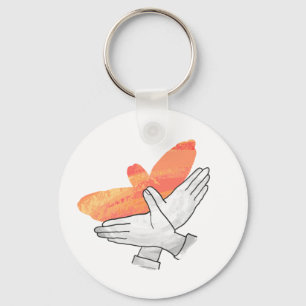 Chaveiro Laranja De Águia De Mão