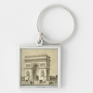 Chaveiro L'Arc de Triomphe, Paris, gravada por Auguste Bry