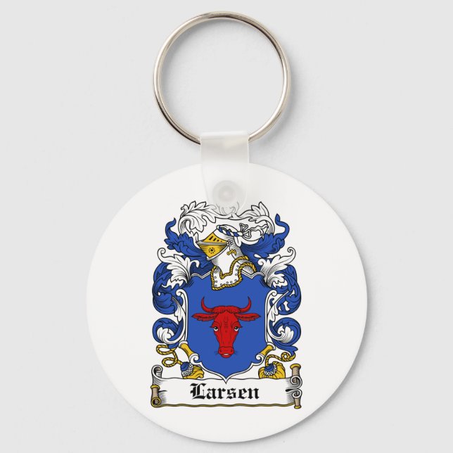 Chaveiro Larsen Family Crest (Frente)