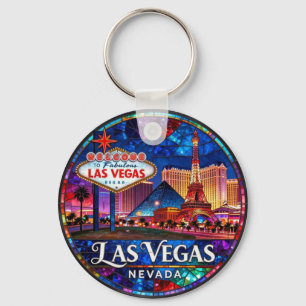 Chaveiro Las Vegas Nevada Neon Vidro ✨