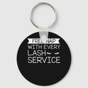 Chaveiro Lashes de ativação do serviço Lash do Nap Gratuito