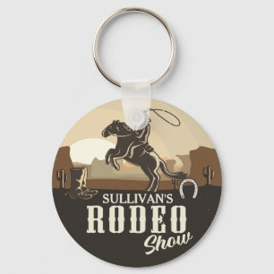 Chaveiro Lasso Roundup ADD NAME Western Rodeo Show