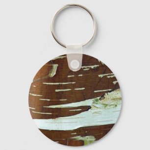 Chaveiro Latido de Árvore Natural Silver Birch
