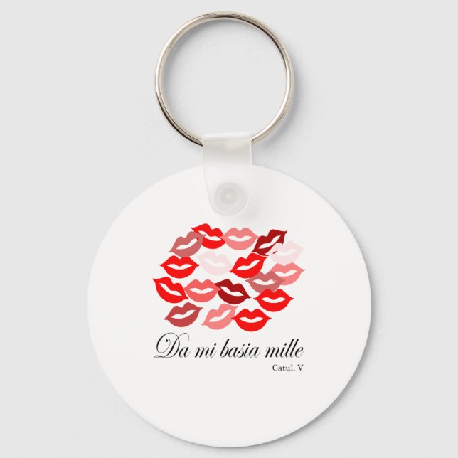 Chaveiro Latino-Catullus Cinco: 1.000 beijos (Frente)