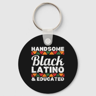 Chaveiro Latino negro bonito e educado Afro Latino Afr