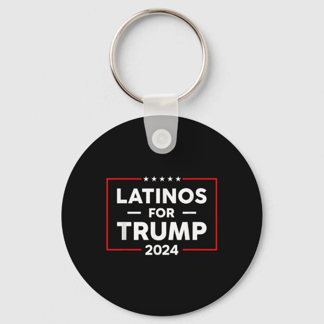 Chaveiro Latinos Para Trump 2024 (Frente)