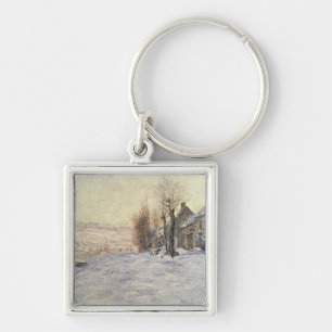 Chaveiro Lavacourt sob a neve, c.1878-81
