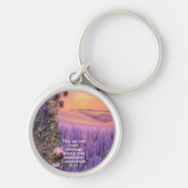 Chaveiro Lavender  keychain Lamentations 3:23