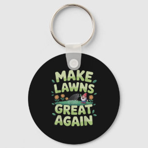 Chaveiro Lawn Mower Novelelty Para Homens Mulheres Crianças