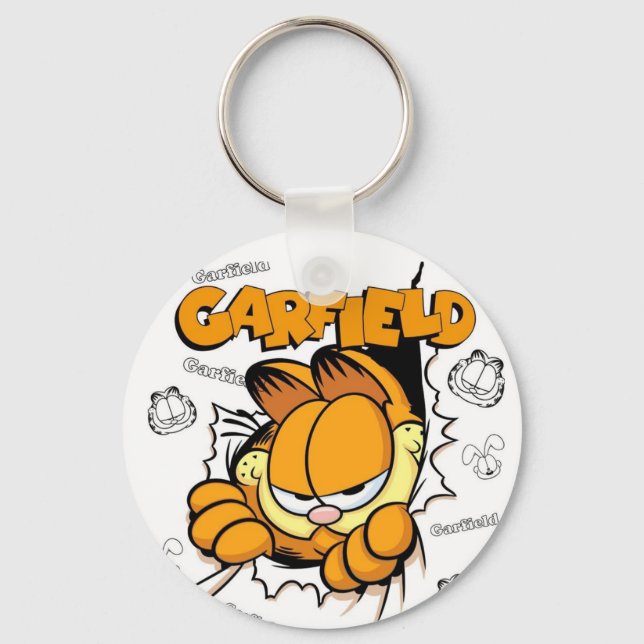 Chaveiro Lazy Garfield Smash (Frente)