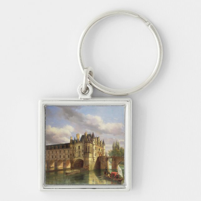 Chaveiro Le Castelo de Chenonceau, 1843 (óleo em canvas) (Frente)