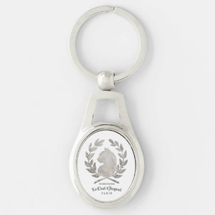 Chaveiro Le Chat d'Argent Oval Camafeu