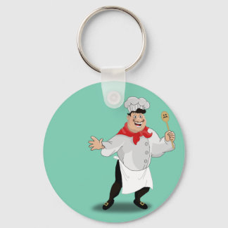Chaveiro Le chef francês desenho animado cozinha cozinheira