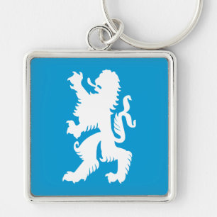 Chaveiro Leão Bávaro Azul e Branco