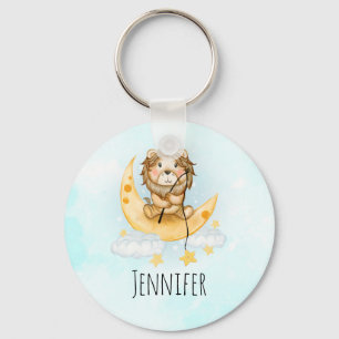 Chaveiro Leão de Cuta que pesca na Aquarela da Lua