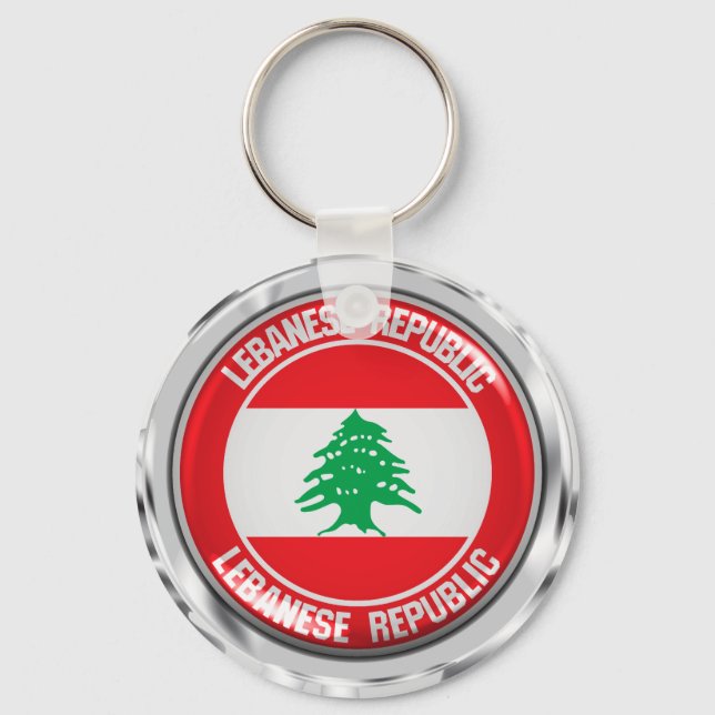 Chaveiro Lebanon Round Emblem (Frente)