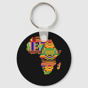 Chaveiro Legal África Map Kente Cloth Para Dois Amantes Af