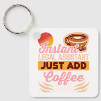 Chaveiro Legal Assistant Coffee Keychain Gift