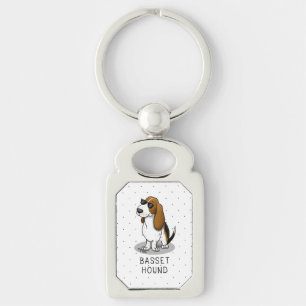 Chaveiro Legal cão de caça e óculos de sol (tricolor 1)