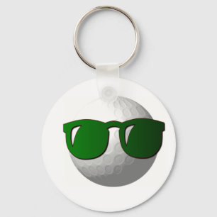 Chaveiro legal do design da bola de golfe