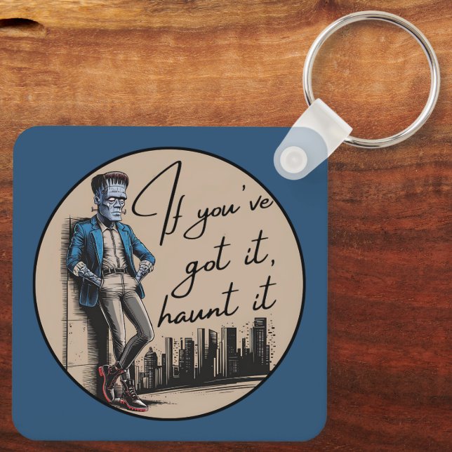 Chaveiro Legal Frankenstein, se você o tem, assombra-o (Verso)