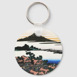Chaveiro Legal japonês Hokusai Fuji Ver paisagem