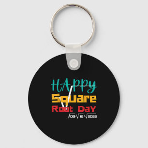 Chaveiro Legal Retro Happy Square Root Day Piada