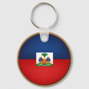Chaveiro Legal selo de bandeira do Haiti