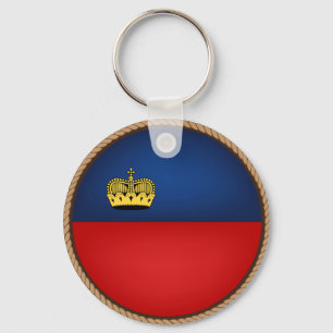 Chaveiro Legal selo de bandeira do Liechtenstein