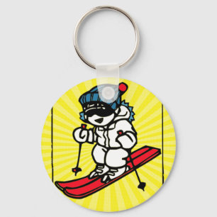 Chaveiro Legal Skier Amantes de esqui presente de esqui