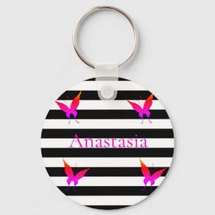Chaveiro Legal, surpreendente, Black and White Stripes, But