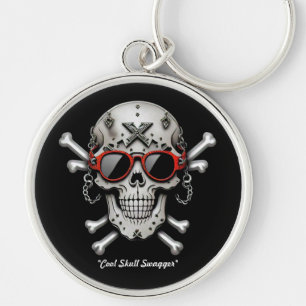 Chaveiro "Legal Trabalho de arte Crossbones"