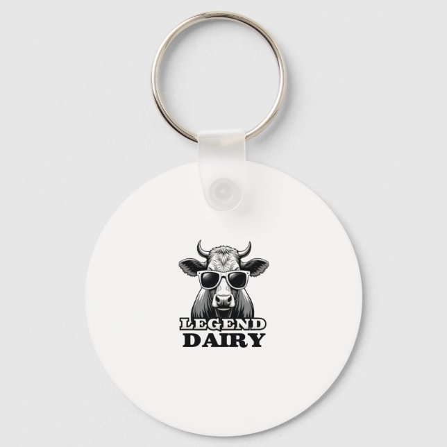 Chaveiro Legend Dairy Funny Farmer Cow Farmer Pun Graphic T (Frente)