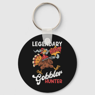 Chaveiro Legendário Caçador Gobbler Engraçado Turquia Caça