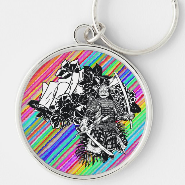 Chaveiro Legendary Samurai Warrior with Katana Design (Frente)