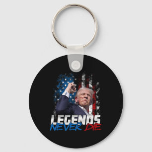 Chaveiro Legendas Nunca Morrem - Presidente Donald J. Trump
