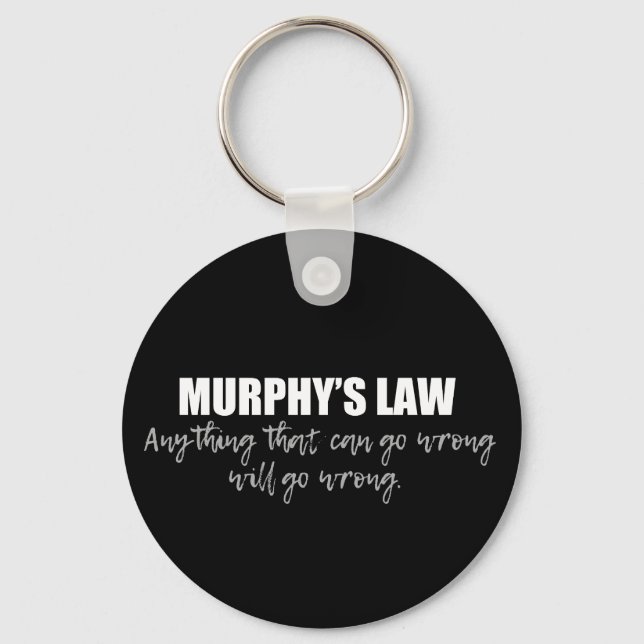 Chaveiro Lei de Murphy (Frente)