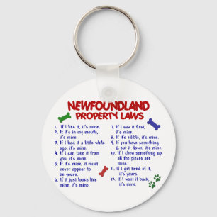 Chaveiro Lei de propriedade da NEWFOUNDLAND 2