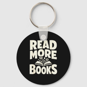 Chaveiro Leia mais livros negrito livro inspirador