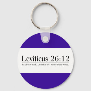 Chaveiro Leia o 26:12 de Leviticus da bíblia