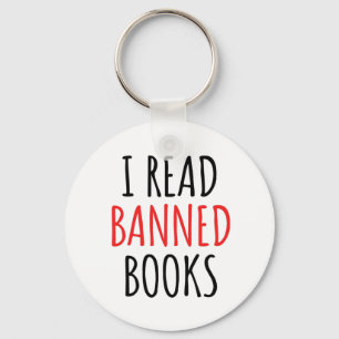 Chaveiro Leio Livros Banidos Engraçado Citação