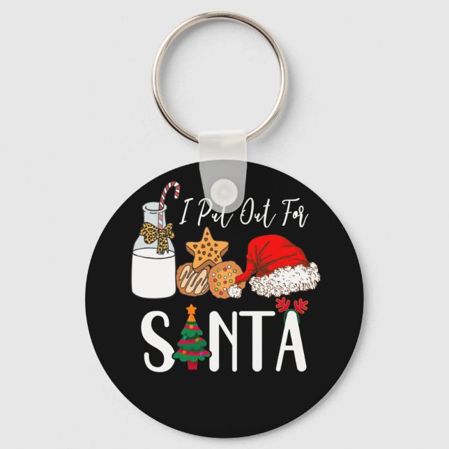 Chaveiro Leite Cookies Santa Hat Que Eu Coloquei Para Papai (Frente)