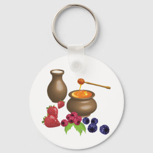 Chaveiro Leite e Mel com Frutas Silvestres Comida Rústica