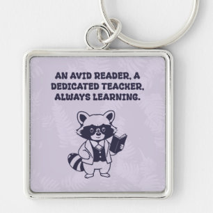 Chaveiro Leitor Ávido Professor Dedicado Sempre Aprendendo